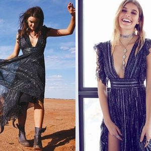 Free People My Antonia dress in black sz 2